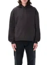 Saint Laurent Organic Cotton Sweatshirt With Frontal Logo Embroidery In Black