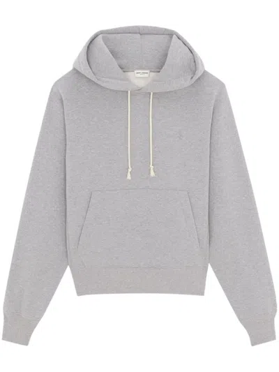 Saint Laurent Hoodie Clothing In Gray