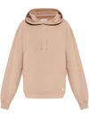 Saint Laurent Oversized Hoodie With Kangaroo Pocket And Ribbed Finish