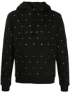 Saint Laurent Grommet Logo Cotton Hoodie