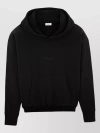 Saint Laurent Hoodie With Fixed Hood And Kangaroo Pocket In Black