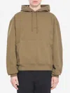Saint Laurent Hoodie With Logo In Green