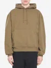 Saint Laurent Hoodie With Logo In Green