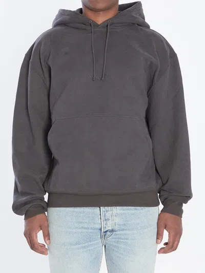 SAINT LAURENT SAINT LAURENT HOODIE WITH LOGO IN COTTON