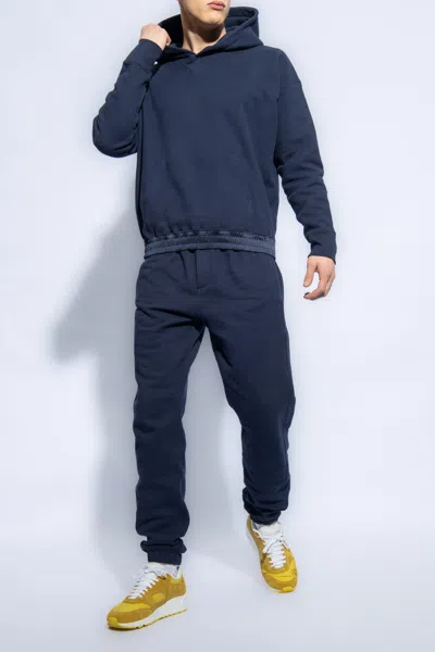 Saint Laurent Sweatpants With Logo In Navy Blue