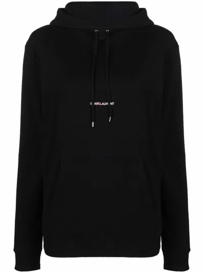 Saint Laurent Hoodie With Logo Print