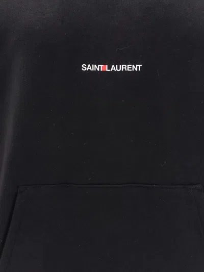 Saint Laurent Hoodie With Logo Print In 1035