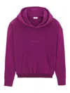 Saint Laurent Logo Embroidered Long-sleeved Hoodie In Multicolor