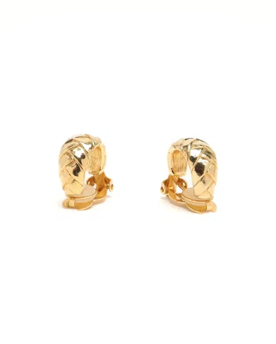 Saint Laurent Hoop Clip-on Earrings In Purple