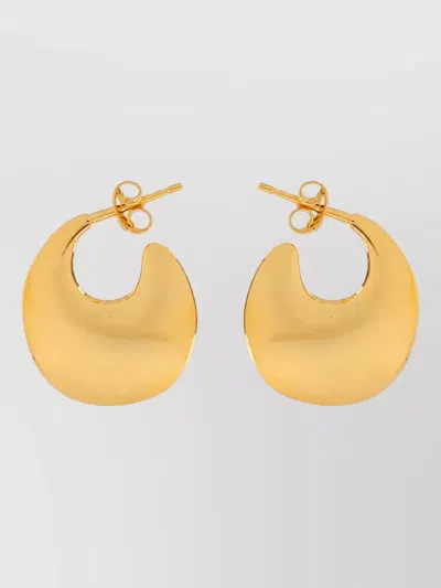 Saint Laurent Hoop Earrings In Gold