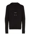Saint Laurent Hot Multi-star Logo Hooded Sweater In Black
