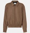Saint Laurent Houndstooth Padded Jacket