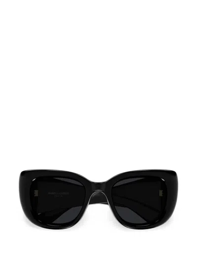 Saint Laurent Howl Butterfly-frame Sunglasses In Black