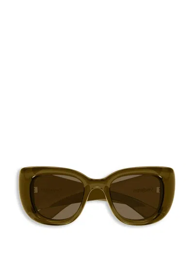 Saint Laurent Sl 903 Howl Butterfly Sunglasses In Brown