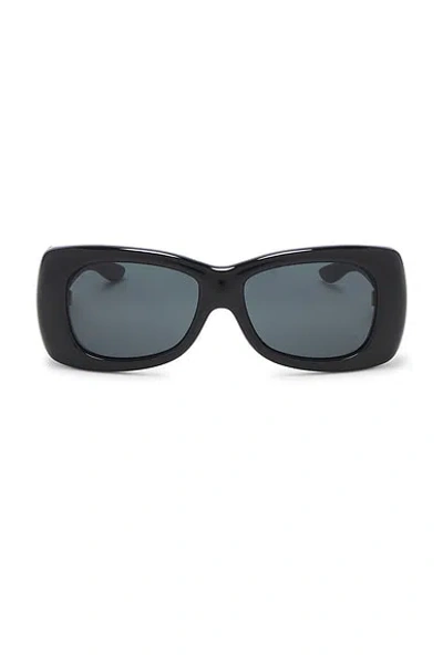 Saint Laurent Howl Oversize Sunglasses In Black
