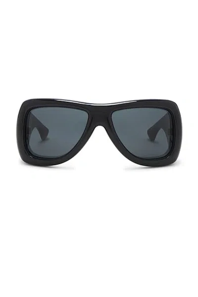 Saint Laurent Howl Oversize Sunglasses In Black