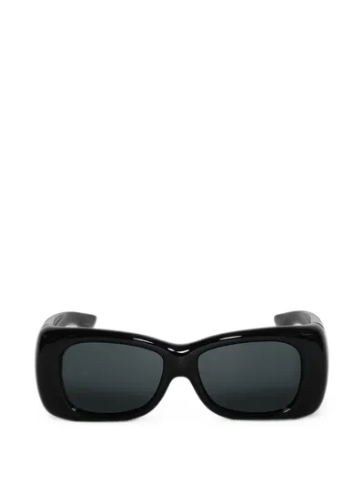 Saint Laurent Howl Rectangle-frame Sunglasses In Black