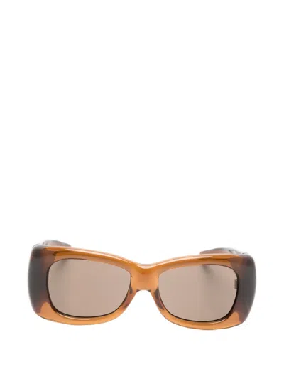 Saint Laurent Howl Square-frame Sunglasses In Brown