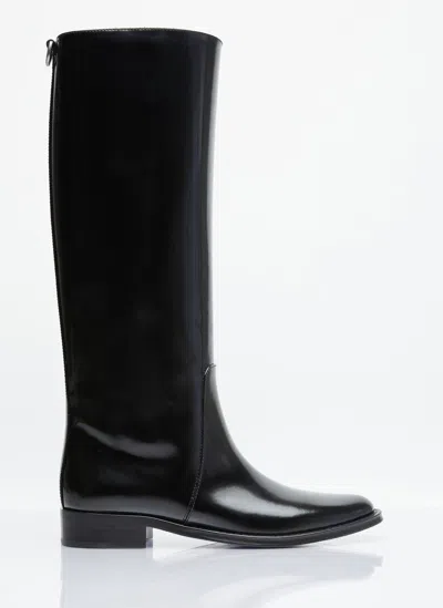 Saint Laurent Hunt Boots In Black
