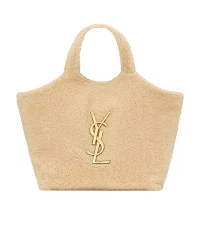 Saint Laurent Icare Handbag In Nude