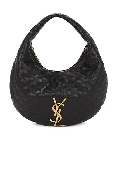 Saint Laurent Icare Hobo Bag In Black
