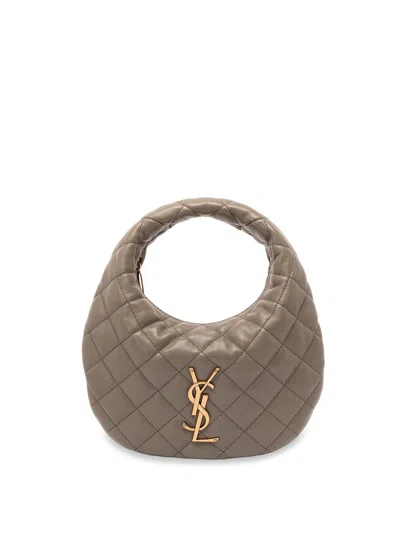 Saint Laurent `icare` Hobo Bag In Green