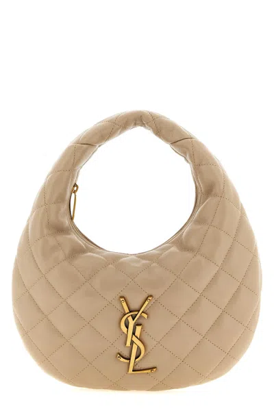 Saint Laurent 'icarino' Baby Handbag In Sand