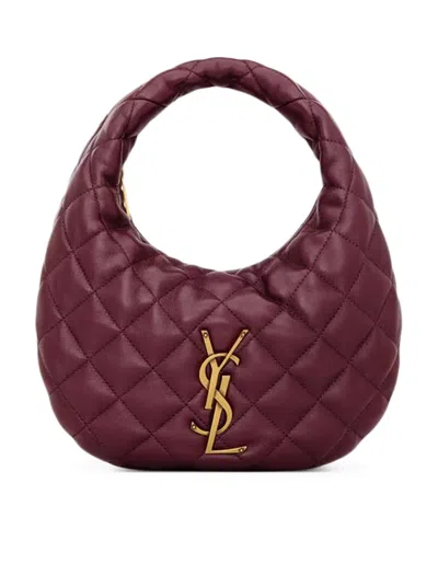Saint Laurent Icarino Bag In Quilted Nappa In Red