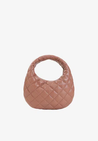 Saint Laurent Icarino Diamond-quilted Leather Handbag In Black