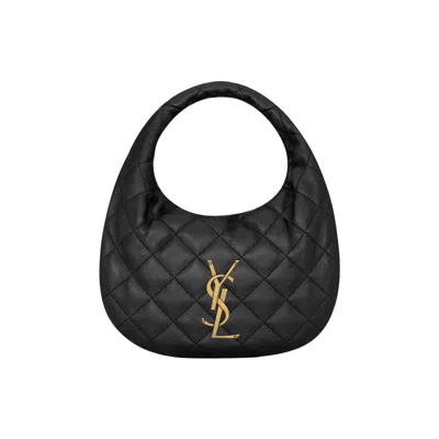 Pre-owned Saint Laurent Icarino In Quilted Nappa 'nero' | Black | Women's Size Onesize