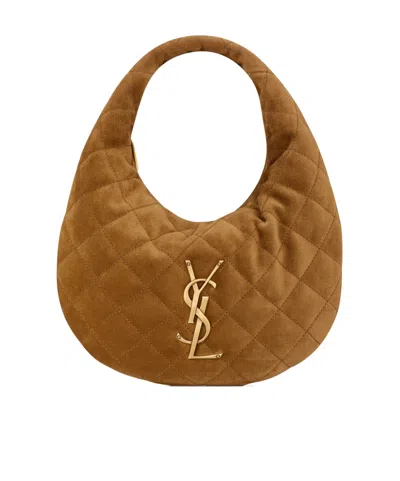 Saint Laurent Icarino In Quilted Suede In Pattern