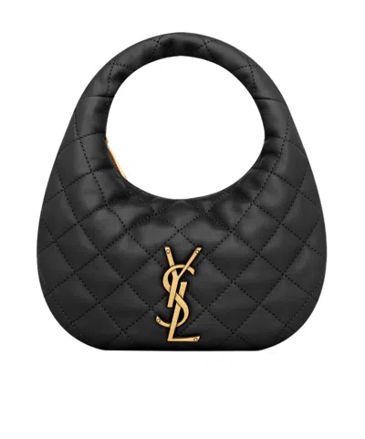Saint Laurent Icarino Mini Shoulder Bag In Black