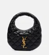 Saint Laurent Icarino Quilted Leather Tote Bag In Black