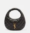 Saint Laurent Icarino Quilted Leather Tote Bag In Gray