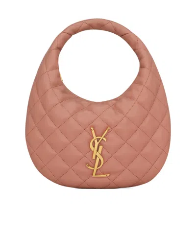 Saint Laurent Icarino Quilted Nappa Leather Handbag In Pink