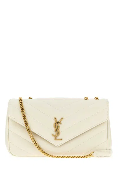 Saint Laurent Ice Leather Medium Loulou Shoulder Bag