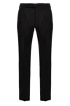 Saint Laurent Black Wool Trousers In Black