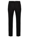 Saint Laurent Black Wool Trousers In Black