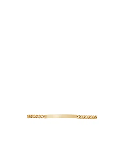 Saint Laurent Id Bracelet In 18k Yellow Gold