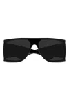 Saint Laurent Injection Sonnenbrille Mit Shield-gestell In Schwarz