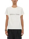 Saint Laurent Reverse Logo T-shirt In White