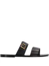 Saint Laurent Ios Buckle Leather Sandals