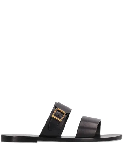 Saint Laurent Ios Buckle Leather Sandals