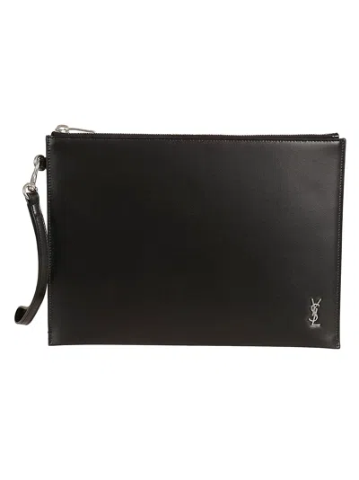 Saint Laurent Ipad Holder In Black