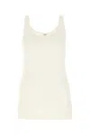 Saint Laurent Ribbed Modal And Cotton-blend Jersey Tank