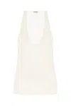 Saint Laurent Silk Crepe Satin Top In 9277