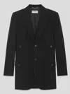 Saint Laurent Single-breasted Long-sleeved Jacket