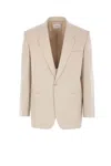 Saint Laurent Single-button Tailored Wool Jacket With Notched Lapels