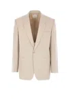 Saint Laurent Single-button Tailored Wool Jacket With Notched Lapels
