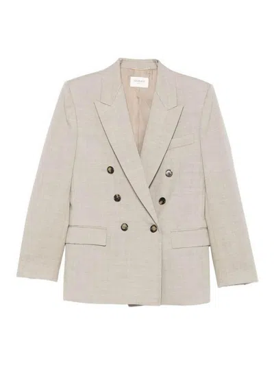 Saint Laurent Jacket Beige Taupe In Neutral